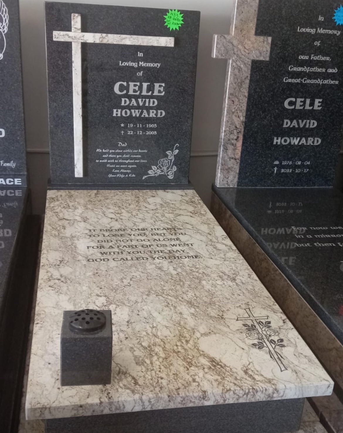 Example of a tombstone